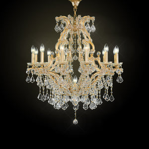 31111-125-119-105 Chandelier 35-12+1 Gold Pend
