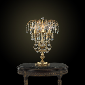 31216-280-110-123 Table Lamp 931-3 Gold Ox. Ball & Oct.